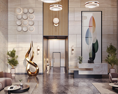 Exquisitely Designed Grand Double-Height Lobby